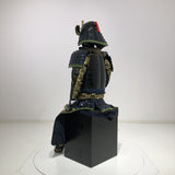 【O-044】Navy Blue Thread Laced Mugwort-Colored Diamond Stitch Two-Piece Cuirass Armor：紺糸威蓬菱綴二枚胴具足