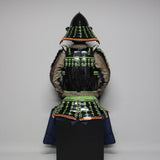 【O-030】Light Green Thread Laced Vertical Seam Two-Piece Cuirass Armor：萌黄糸威縦矧二枚胴具足