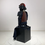 【O-059】Deep navy blue thread laced brown barrel shoulder guards two-piece cuirass armor：●濃紺糸威茶桶側二枚胴具足