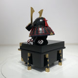 【O-048-K】Red Thread Laced Iyo-sugake Two-piece Dou Armor (Helmet Only)：赤糸威伊予素懸二枚胴具足（兜のみ）