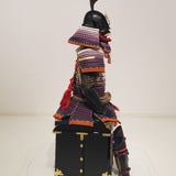 【O-011】Large Plate Purple Gradation Laced Haramaki Armor (Ninotani Helmet)：本大札紫裾濃威腹巻鎧（二之谷兜）