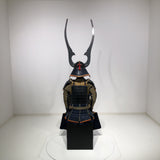 【O-029】Dark Navy Blue Thread Laced Gold Kara Two-Piece Cuirass Armor：濃紺糸威金唐二枚胴具足