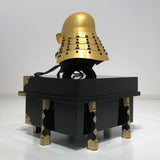 [Y-044-K] Tokugawa Ieyasu gold-plated head shape (medium) (helmet only)