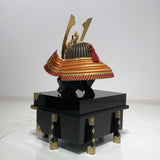 【O-006-K】Gold small plate laced scarlet two-piece cuirass armor (helmet only)：金小札緋威二枚胴（兜のみ）