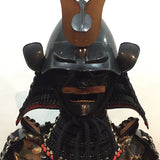 【O-068】Black thread laced vertical seam Iyo-style two-piece cuirass armor：▲黒糸威縦矧伊予二枚胴具足