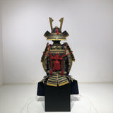 【O-024】Dark blue thread laced Buddha-style two-piece cuirass armor：紺糸威仏ニ枚胴具足