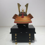 【O-006-K】Gold small plate laced scarlet two-piece cuirass armor (helmet only)：金小札緋威二枚胴（兜のみ）