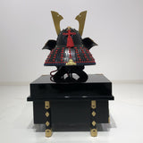 【O-048-K】Red Thread Laced Iyo-sugake Two-piece Dou Armor (Helmet Only)：赤糸威伊予素懸二枚胴具足（兜のみ）