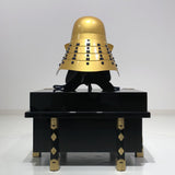 [Y-045-K] Tokugawa Ieyasu gold-plated head shape (small) (helmet only)