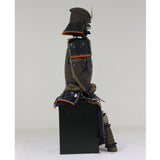 【O-041】Dark Navy Blue Thread Laced Riveted Two-Piece Cuirass Armor：濃紺糸威鋲綴二枚胴具足