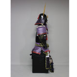 【O-040】Purple Thread Laced Flat Angle Side Crest Two-Piece Cuirass Armor：紫糸威平角脇立ニ枚胴具足