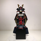 【O-037】Navy Blue Thread Laced Large Sleeved Black Two-Piece Cuirass Armor：紺糸威大袖黒二枚胴具足