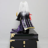 【O-039-K】Wisteria white thread laced raised fur two-piece cuirass armor (helmet only)：藤白糸威毛立二枚胴具足（兜のみ）