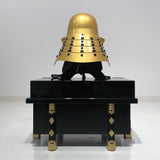 [Y-044-K] Tokugawa Ieyasu gold-plated head shape (medium) (helmet only)