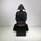 【O-015】Dark Navy Blue Thread Laced Contemporary Small Plate Two-Piece Cuirass Armor：濃紺糸威当世小札二枚胴具足