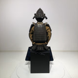 【O-069】Black thread laced chest-fastened ridge two-piece cuirass armor：黒糸威胸取鎬二枚胴具足