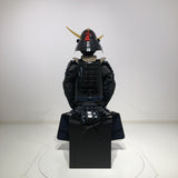 【O-074】Deep navy blue thread laced cloud and dragon two-piece cuirass armor：濃紺糸威雲龍二枚胴具足