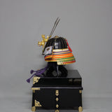 【O-025-K】Varied thread laced chest-guard Buddha two-piece cuirass armor (helmet only)：色々威胸取仏二枚胴（兜のみ）