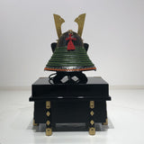 【O-019-K】Ancient yomogi thread laced small plate two-piece cuirass armor (helmet only)：古代蓬糸威小札二枚胴（兜のみ）