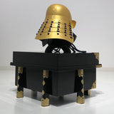 [Y-045-K] Tokugawa Ieyasu gold-plated head shape (small) (helmet only)