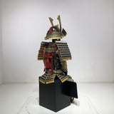 【O-024】Dark blue thread laced Buddha-style two-piece cuirass armor：紺糸威仏ニ枚胴具足
