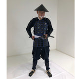 [A-027] Black Triangular War Hat (Jingasa)