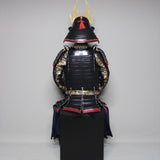【O-016】Black Thread Laced Contemporary Small Plate Two-Piece Cuirass Armor：黒糸威当世小札二枚胴具足