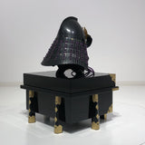 【O-021-K】Purple thread laced Iyo two-piece cuirass armor (helmet only)：紫糸威伊予二枚胴（兜のみ）