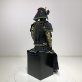 【O-044】Navy Blue Thread Laced Mugwort-Colored Diamond Stitch Two-Piece Cuirass Armor：紺糸威蓬菱綴二枚胴具足
