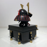 【O-048-K】Red Thread Laced Iyo-sugake Two-piece Dou Armor (Helmet Only)：赤糸威伊予素懸二枚胴具足（兜のみ）