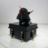 【O-074-K】Deep navy blue thread laced cloud dragon two-piece cuirass armor (helmet only)：濃紺糸威雲龍二枚胴具足（兜のみ）