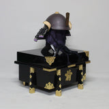【O-043-K】Black thread laced rusted iron two-piece cuirass armor (helmet only)：黒糸威鉄錆二枚胴具足(兜のみ)
