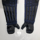 [O-063] Three-Piece Armor Set with Seven-Splint Shin Guards, Arm Gauntlets with Upper Arm Plates, and Thigh Armor