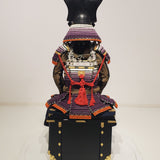 【O-011】Large Plate Purple Gradation Laced Haramaki Armor (Ninotani Helmet)：本大札紫裾濃威腹巻鎧（二之谷兜）