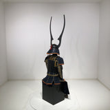 【O-029】Dark Navy Blue Thread Laced Gold Kara Two-Piece Cuirass Armor：濃紺糸威金唐二枚胴具足