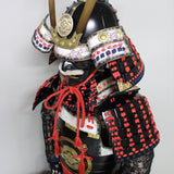 【O-048】Red Thread Laced Iyo Sugake Style Two-Piece Cuirass Armor (Matte Lacquer Finish)：赤糸威伊予素懸二枚胴具足　(艶消塗)