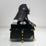 【O-021-K】Purple thread laced Iyo two-piece cuirass armor (helmet only)：紫糸威伊予二枚胴（兜のみ）