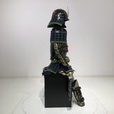 【O-044】Navy Blue Thread Laced Mugwort-Colored Diamond Stitch Two-Piece Cuirass Armor：紺糸威蓬菱綴二枚胴具足
