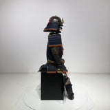 【O-015】Dark Navy Blue Thread Laced Contemporary Small Plate Two-Piece Cuirass Armor：濃紺糸威当世小札二枚胴具足