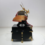【O-006-K】Gold small plate laced scarlet two-piece cuirass armor (helmet only)：金小札緋威二枚胴（兜のみ）