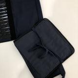 [O-075] Three-Piece Black-Lacquered Arm Gauntlet, Shin Guard, and Thigh Armor Set