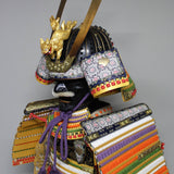 【O-025】Various Colors Thread Laced Chest-Covering Hotoke Two-Piece Cuirass Armor：色々威胸取仏二枚胴具足