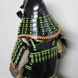 【O-030】Light Green Thread Laced Vertical Seam Two-Piece Cuirass Armor：萌黄糸威縦矧二枚胴具足