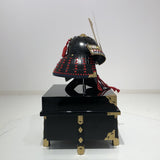 【O-048-K】Red Thread Laced Iyo-sugake Two-piece Dou Armor (Helmet Only)：赤糸威伊予素懸二枚胴具足（兜のみ）