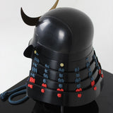 【O-054-K】Navy and Red Thread Laced Black Barrel-shaped Two-piece Dou Armor (Helmet Only)：紺赤糸威黒桶側二枚胴具足（兜のみ）