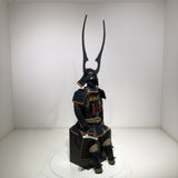 【O-029】Dark Navy Blue Thread Laced Gold Kara Two-Piece Cuirass Armor：濃紺糸威金唐二枚胴具足