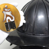 【O-042-K】Black thread laced waist-guard two-piece cuirass armor (helmet only)：黒糸威腰取二枚胴具足(兜のみ)