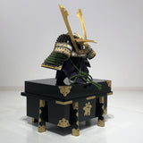【O-027-K】Yomogi thread laced diamond laced two-piece cuirass armor (helmet only)：蓬糸威菱綴二枚胴具足（兜のみ）