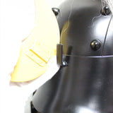 【O-039-K】Wisteria white thread laced raised fur two-piece cuirass armor (helmet only)：藤白糸威毛立二枚胴具足（兜のみ）