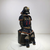【O-015】Dark Navy Blue Thread Laced Contemporary Small Plate Two-Piece Cuirass Armor：濃紺糸威当世小札二枚胴具足
